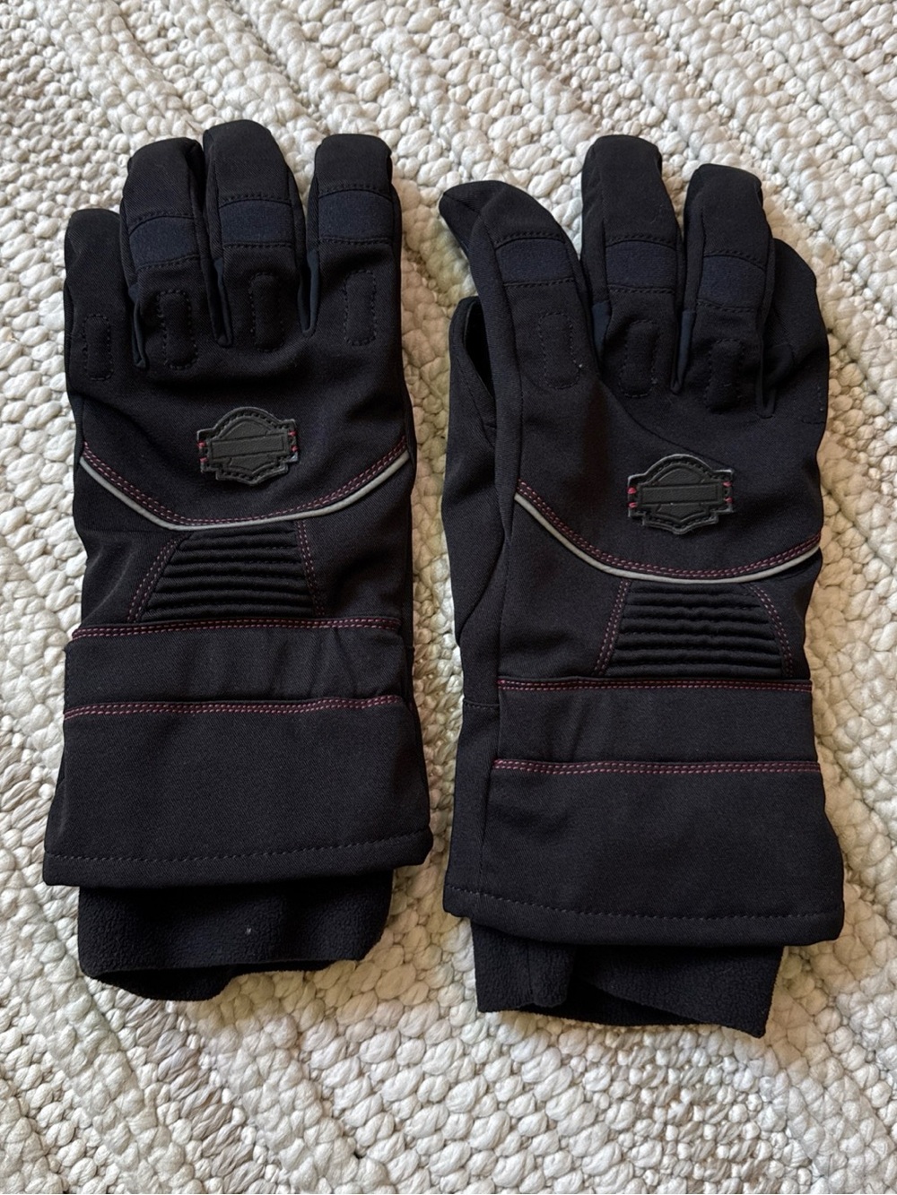 Harley Davidson Full Fingered Gloves Poly Fall Time- Size Womans XL Motorcycle